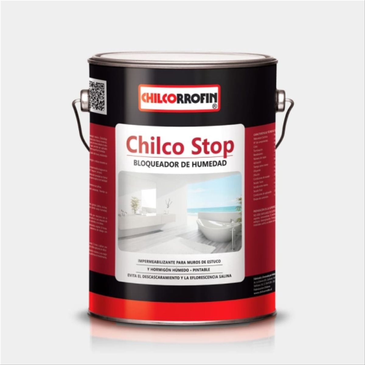 CHILCORROFIN - Bloqueador de humedad Chilco Stop blanco invierno 1 gal