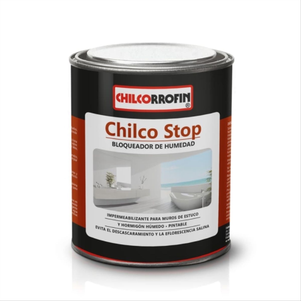 CHILCORROFIN - Bloqueador de humedad Chilco Stop blanco invierno 1/4 gal