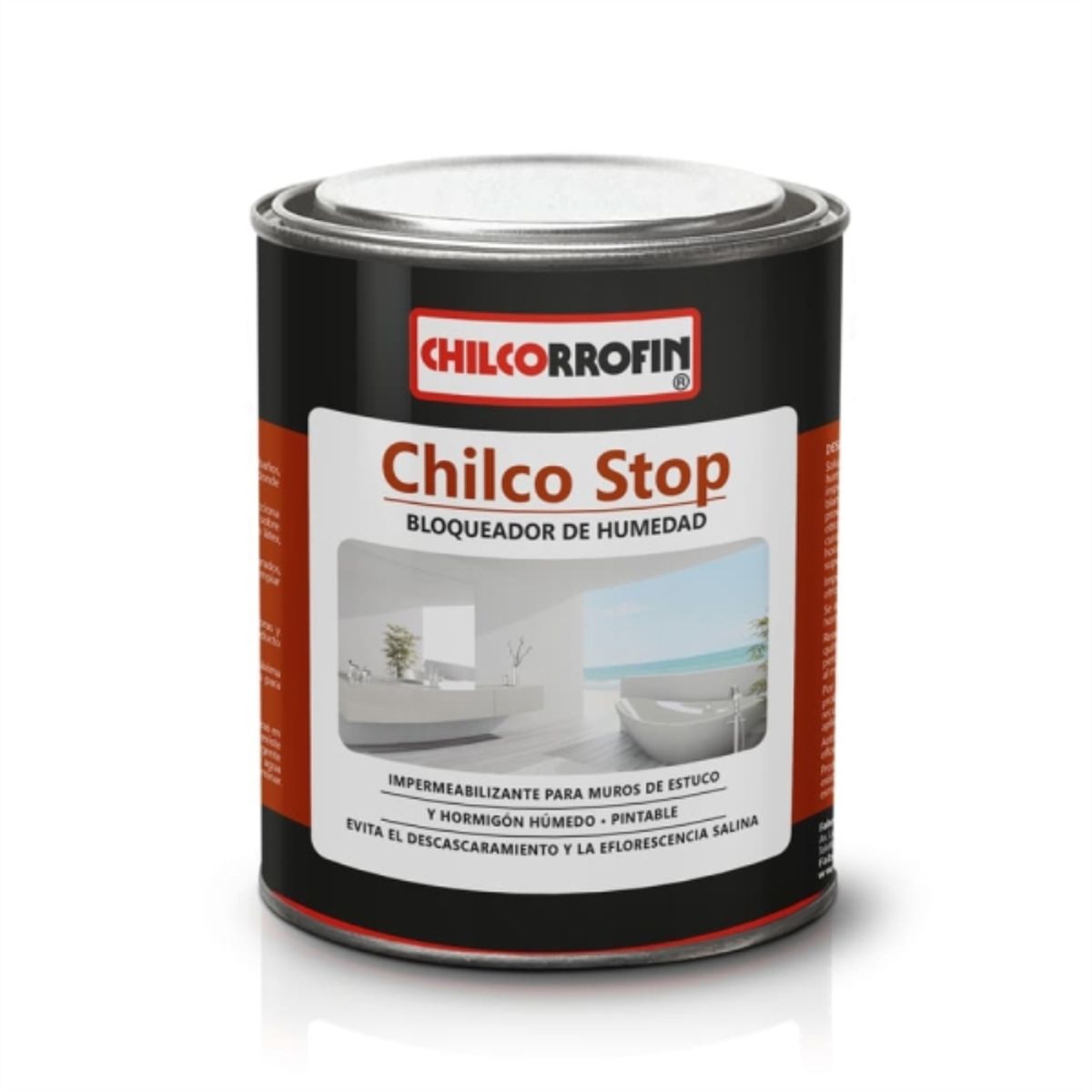 CHILCORROFIN - Bloqueador de humedad Chilco Stop blanco invierno 1/4 gal