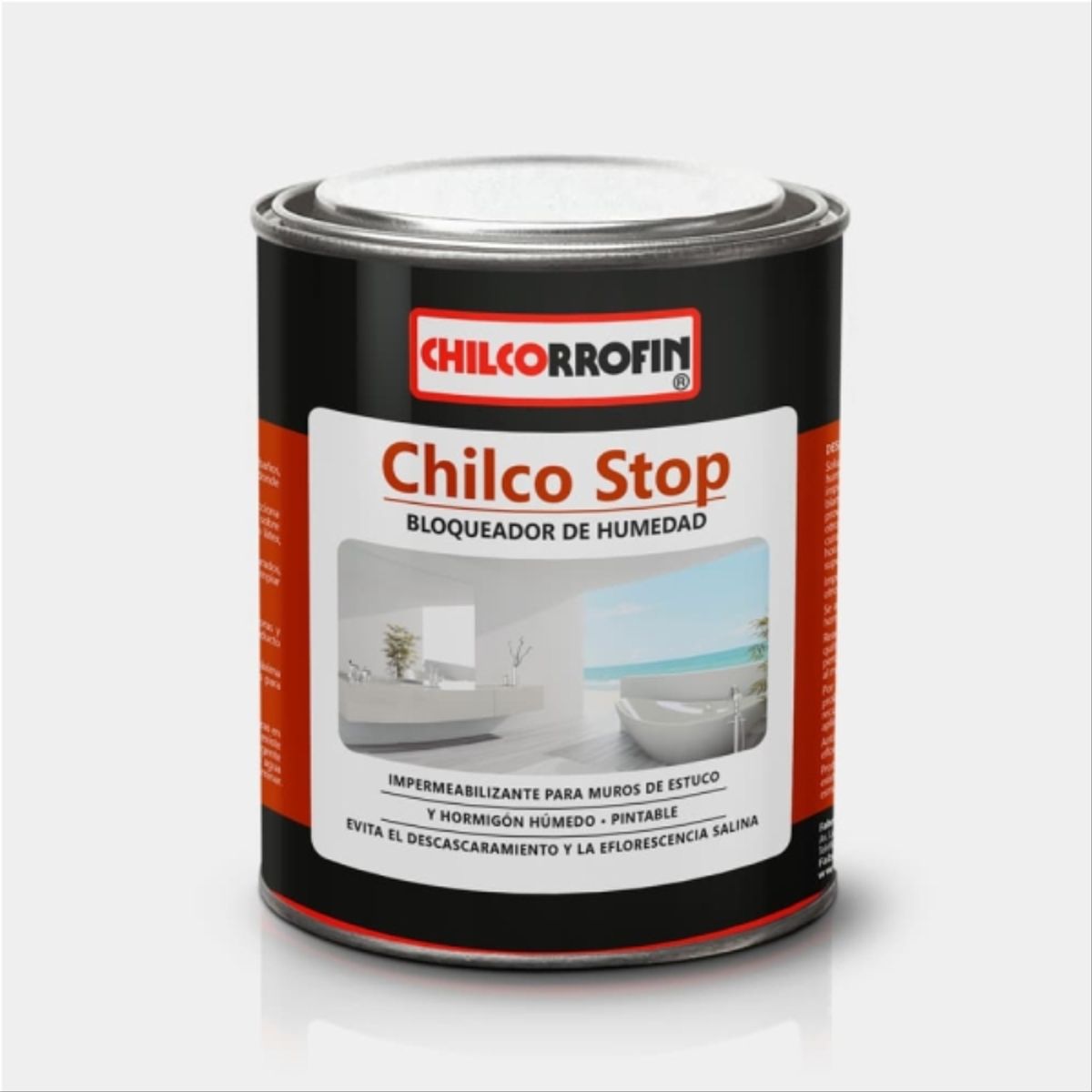 CHILCORROFIN - Bloqueador de humedad Chilco Stop blanco invierno 1/4 gal