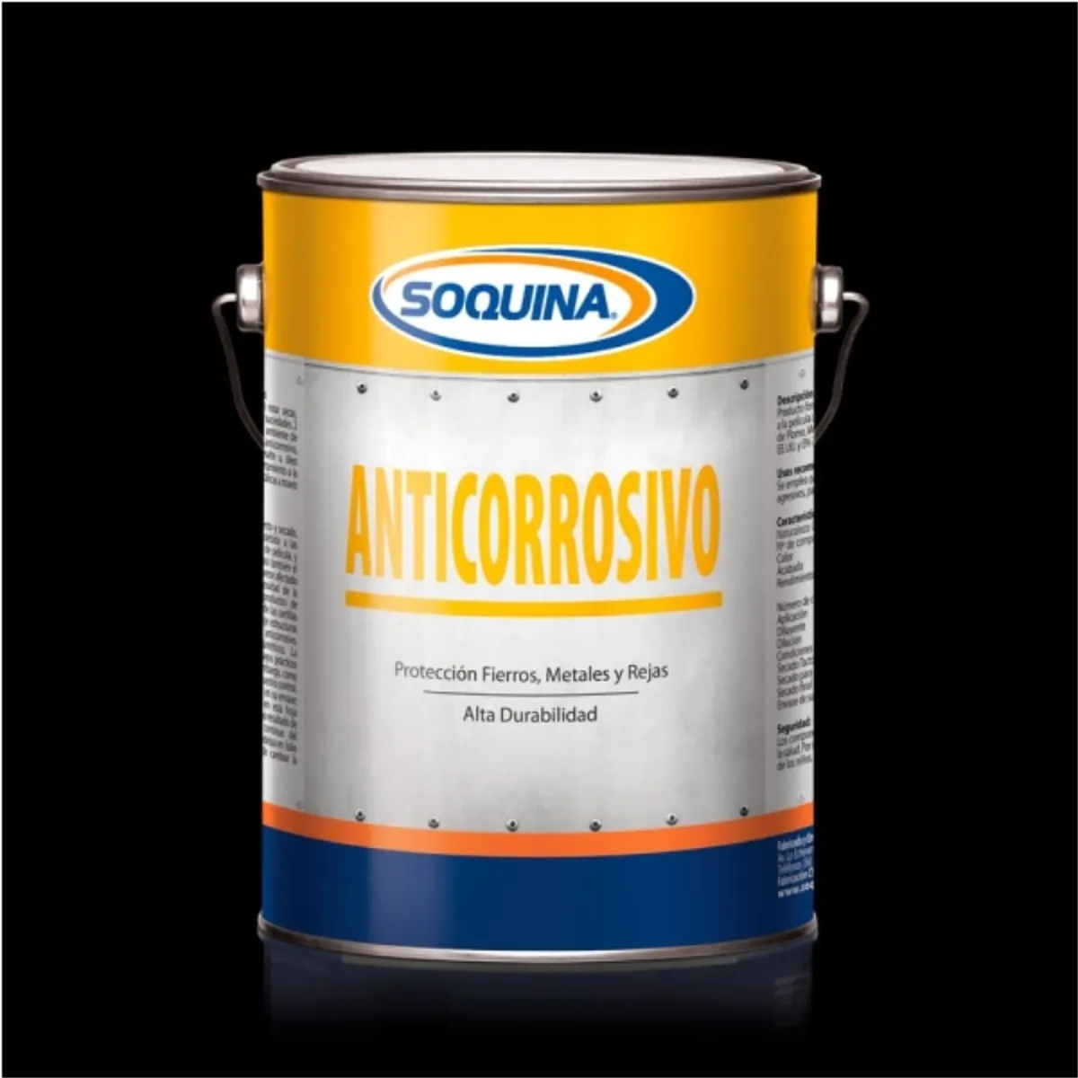 Anticorrosivo negro 1 gal, marca SOQUINA - Foto 2