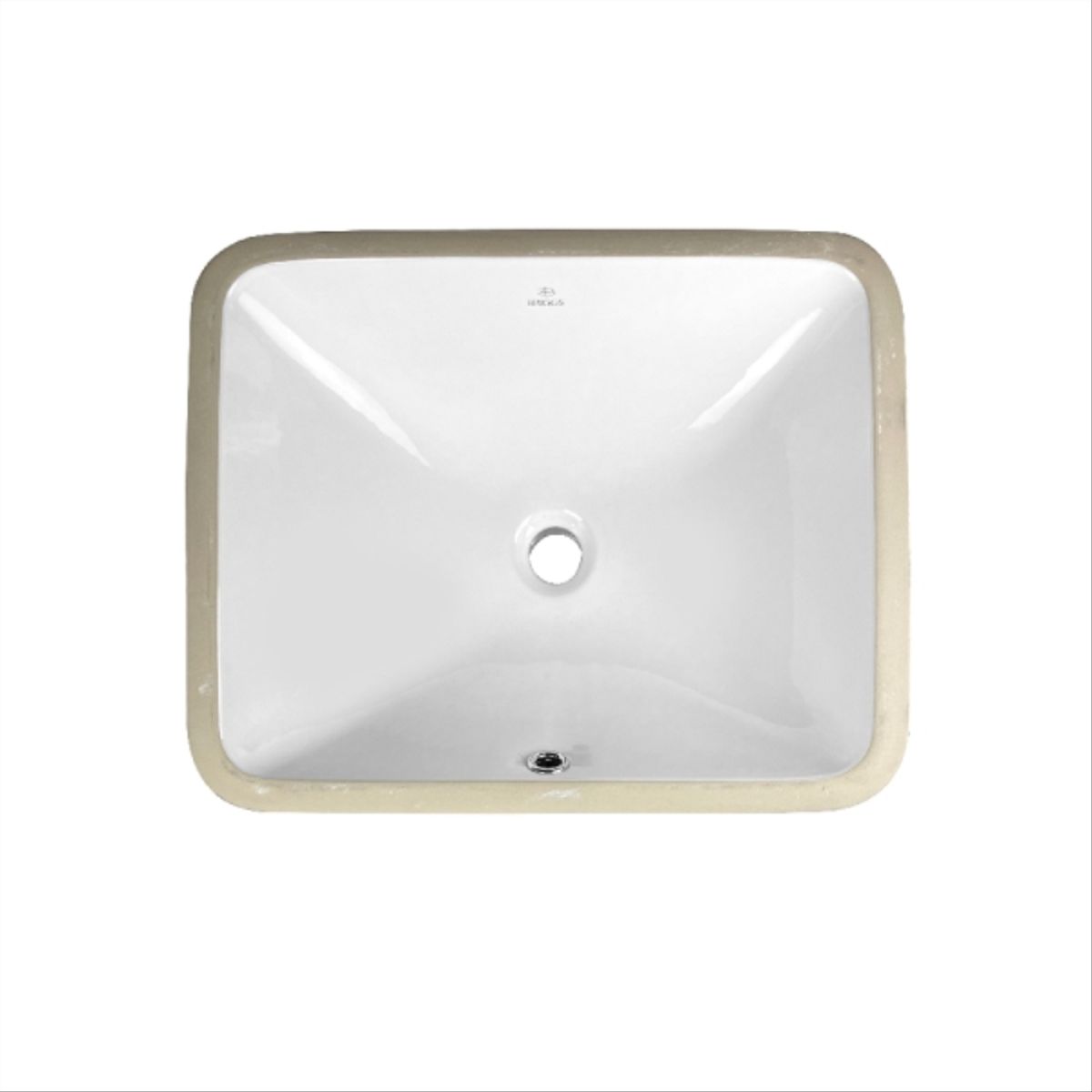 BRIGGS - Lavamanos bajo cubierta para mueble vanitorio 48x13x38 cm Imola