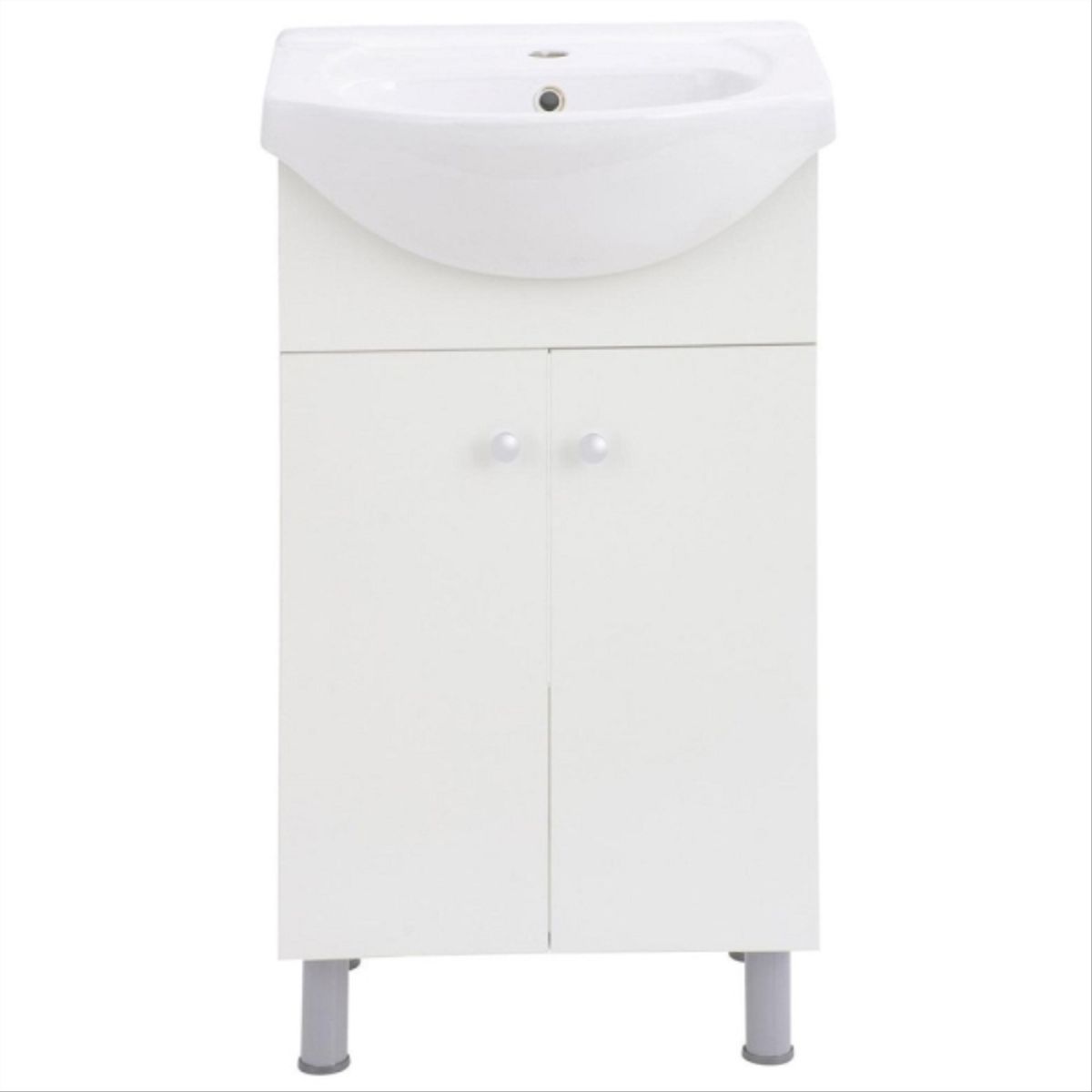 Kit Mueble vanitorio 50x82x43 cm Eko blanco + cubierta, marca SINMARCA - Foto Principal