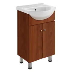 ARROW - Kit Mueble vanitorio 50x82x43 cm Eko cerezo + cubierta