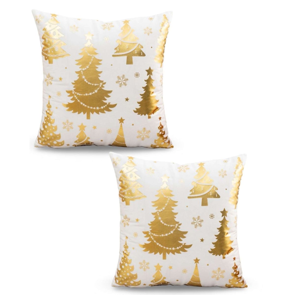GENERICO - JUEGO DE 2 FUNDAS DE COJIN PARA NAVIDAD M3