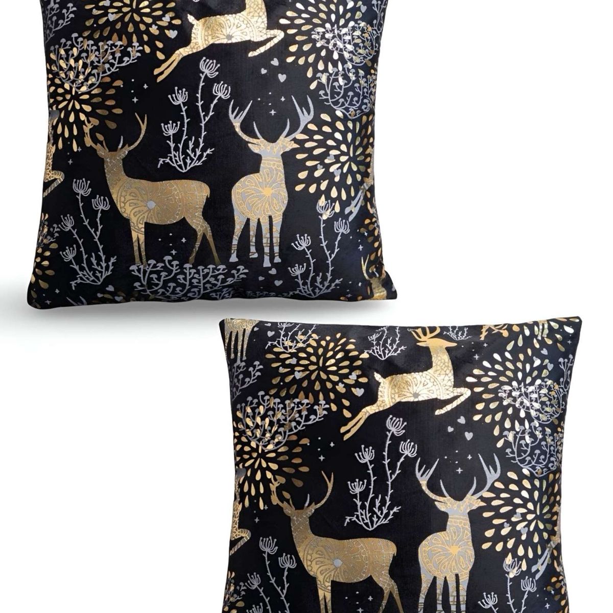 GENERICO - JUEGO DE 2 FUNDAS DE COJIN PARA NAVIDAD M16