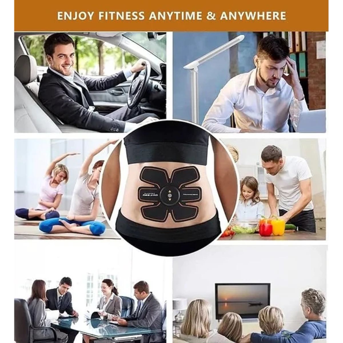 MOVI - Electroestimulador Muscular 5 en 1, Tonifica, reduce y marca