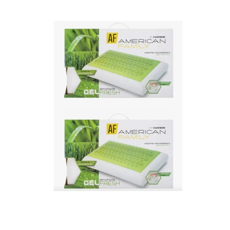 CANNON - Pack 2 almohada Viscoelastica Gel Memory Foam 60x40 Cannon Blanco