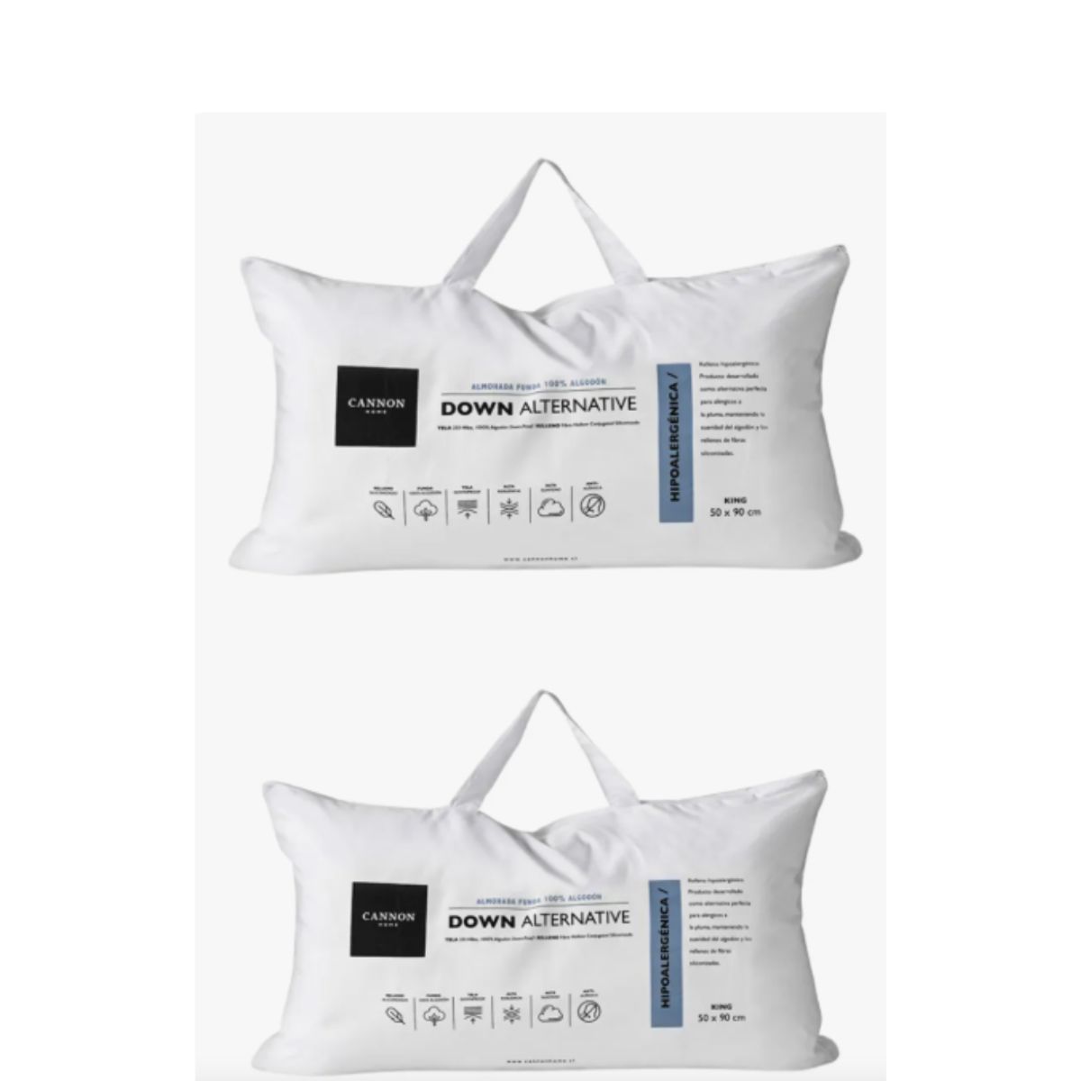 CANNON - Almohadas par 2 King  240 Hilos Premium 50x90