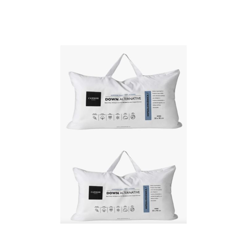 CANNON - Almohadas par 2 King  240 Hilos Premium 50x90