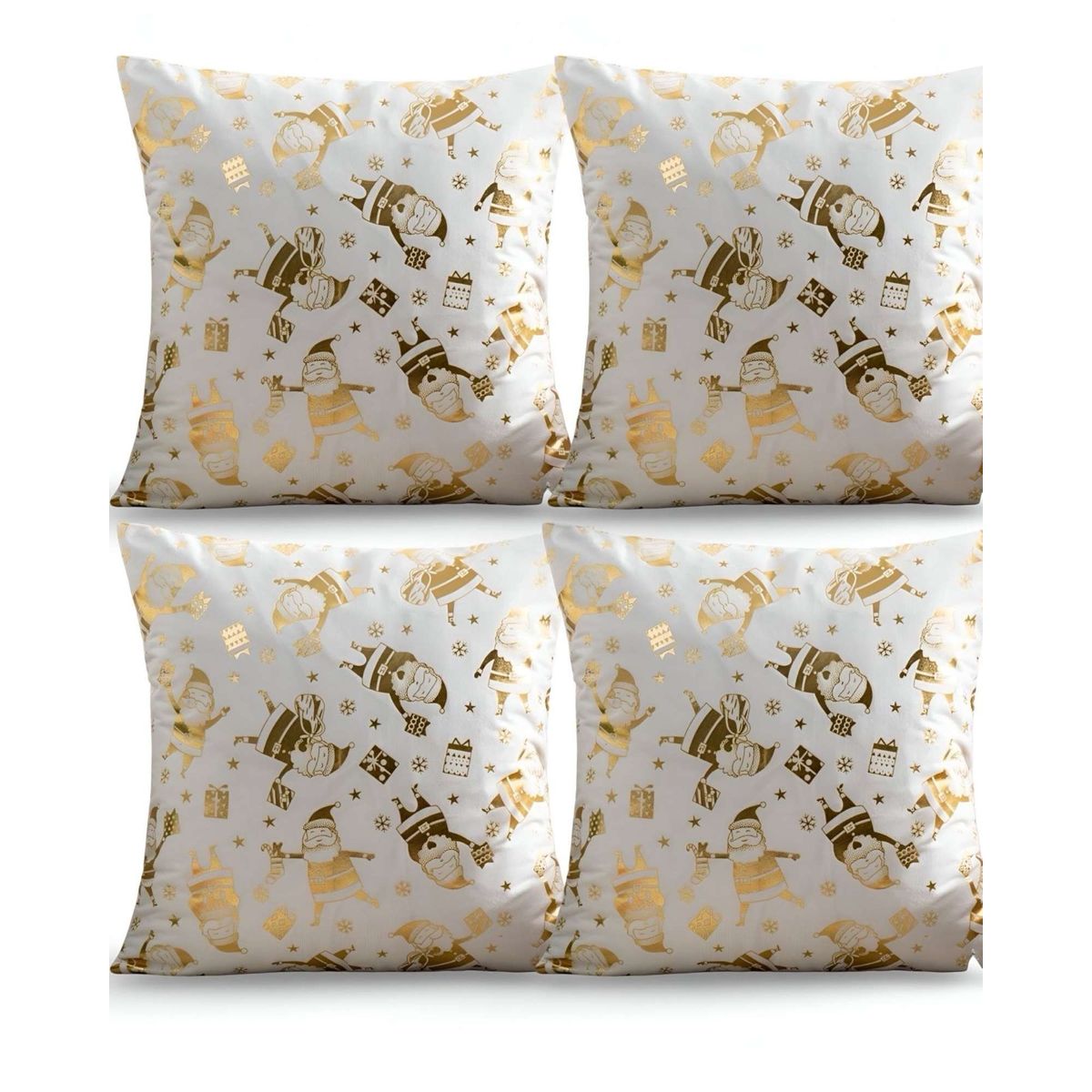 GENERICO - JUEGO DE 4 FUNDAS DE COJIN PARA NAVIDAD M11