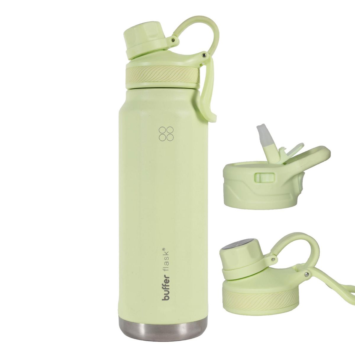 BUFFER FLASK - Termo Botella Agua Termica Acero Inox Buffer 1lt - Verde