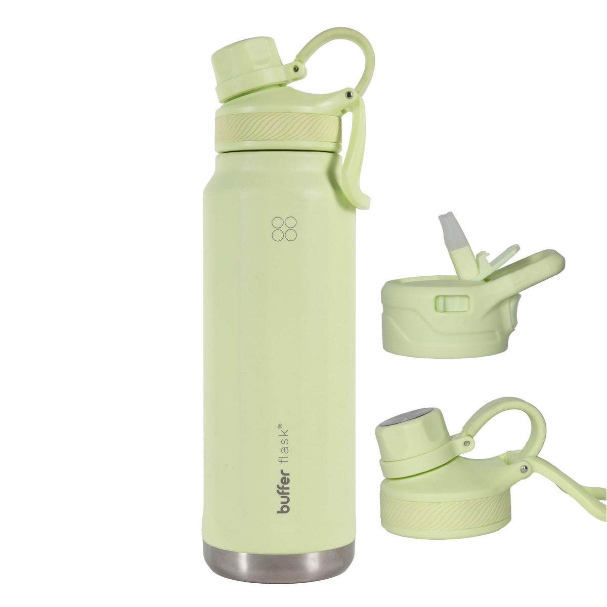 BUFFER FLASK - Termo Botella Agua Termica Acero Inox Buffer 1lt - Verde