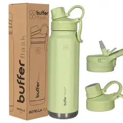 BUFFER FLASK - Termo Botella Agua Termica Acero Inox Buffer 1lt - Verde