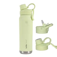 BUFFER FLASK - Termo Botella Agua Termica Acero Inox Buffer+Tapa - Verde