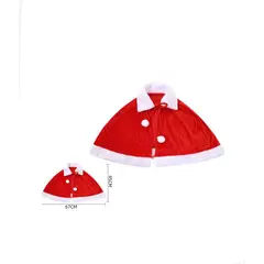 GENERICO - CAPA DE PAPA NOEL ROJA 45CM