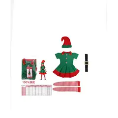 GENERICO - DISFRAZ DE ELFA NAVIDEÑA 120CM