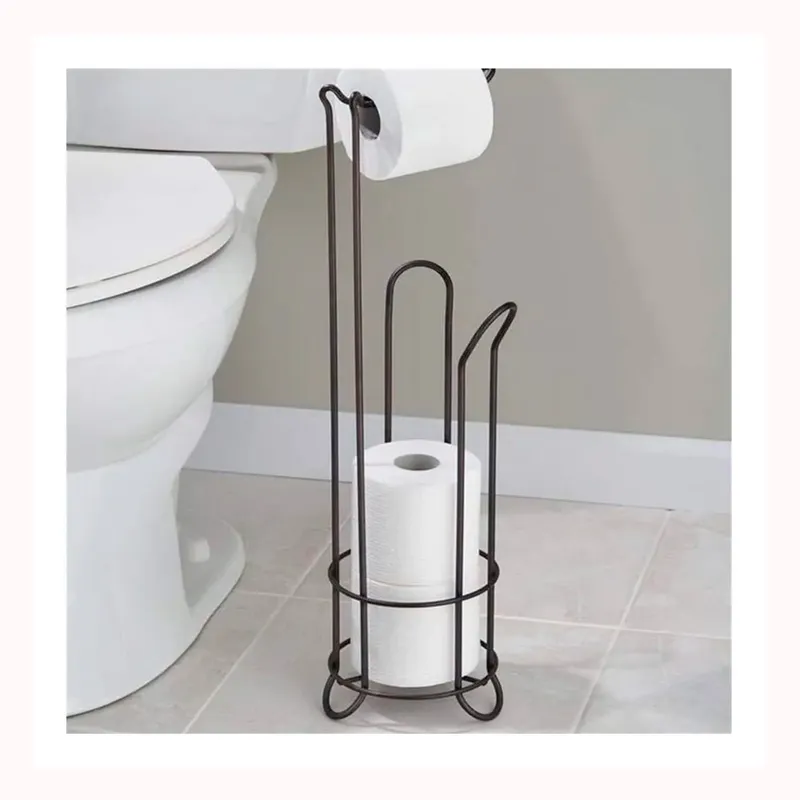 GENERICO - Soporte de papel higiénico confort pedestal organizador de baño