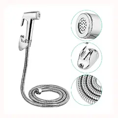 GENERICO - Ducha bidet árabe soporte y manguera flexible Wc Baño