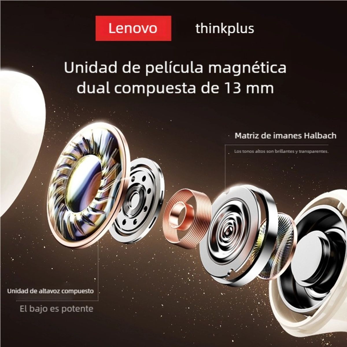 LENOVO - Audífonos Bluetooth Lenovo LP27 Pro Negro