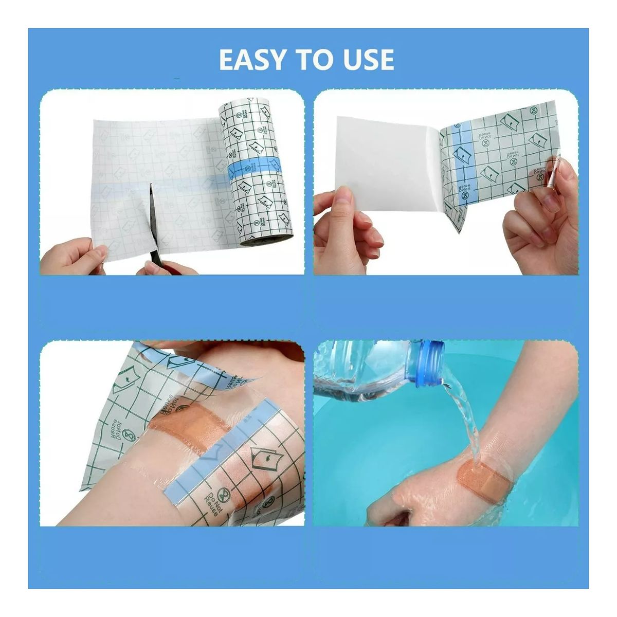 ATURE - Parche Para Tatuaje 20cms X 1m Impermeable Transparente