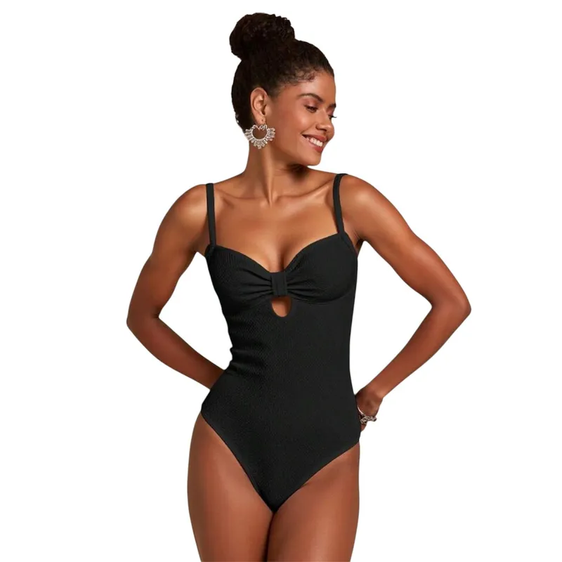 SOL AMADO - Traje de Baño Mujer Una Pieza Unicolor