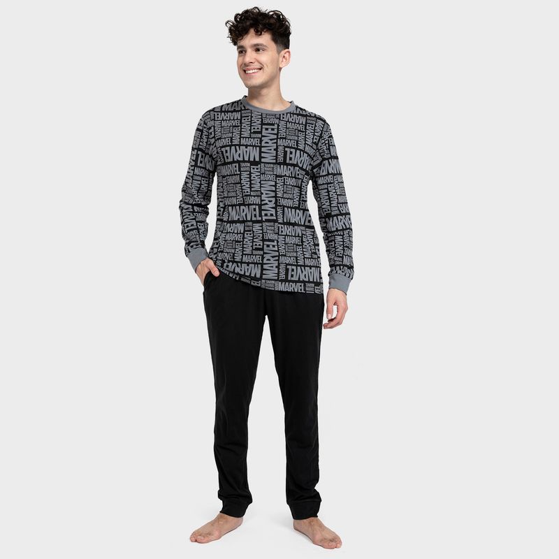 MARVEL - Pijama Algodón Largo Hombre