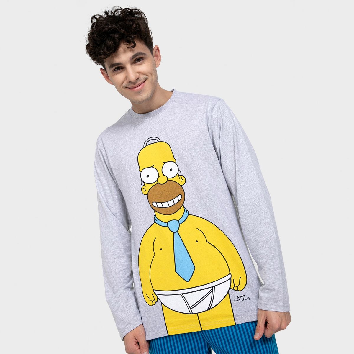 LOS SIMPSONS - Pijama Algodón Largo Hombre