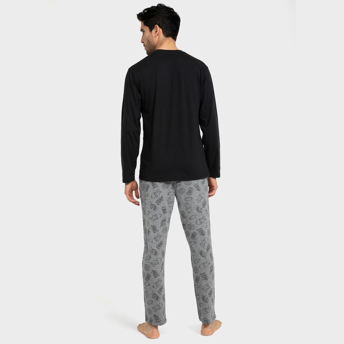 LOS SIMPSONS - Pijama Algodón Largo Hombre