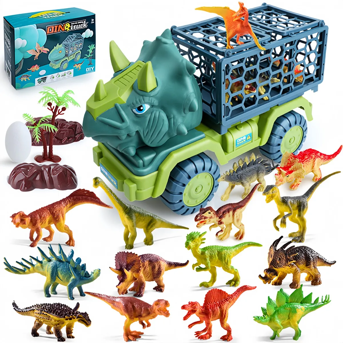 WELDMON - Camión Transportador Dinosaurio