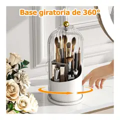 WELDMON - Caja de Almacenamiento de Cosméticos Giratoria（Negro）