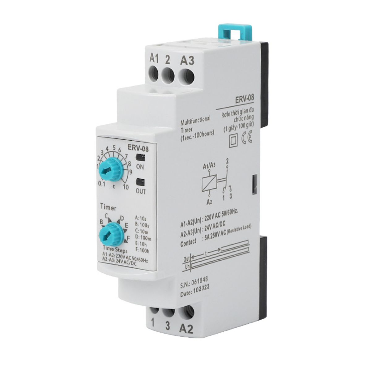 KUANGYE - Rele Temporizador On Delay Retardo A La Conexion 24v-220v