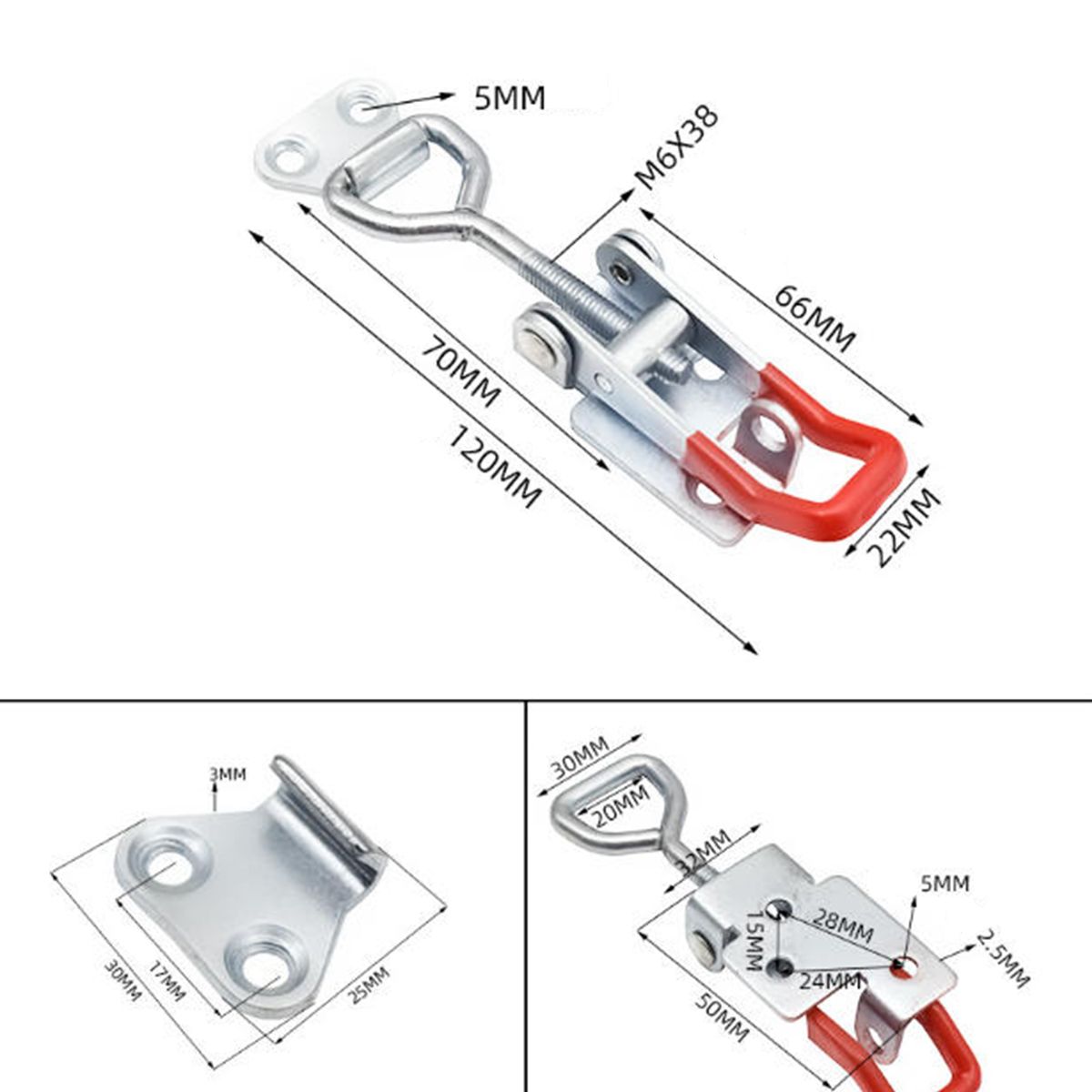 ATURE - Cerrojo Ajustable De Fijación Rápida Para Cajas Y Gabinetes