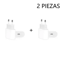 APPLE - Cargador Adaptador 20W USB-C 2 piezas