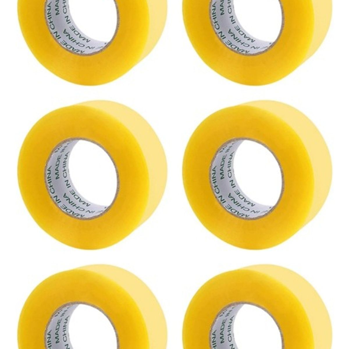 SUPERCENTER - Pack 6x Cinta Adhesiva 300 Mts X 45 Mm Cinta Embalaje Rollo