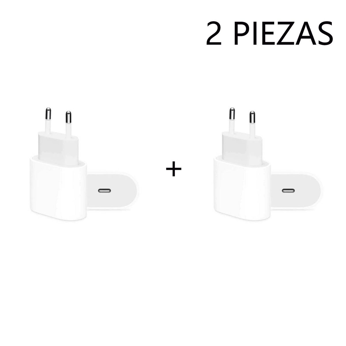 APPLE - Cargador Adaptador Apple 20W USB-C 2 piezas