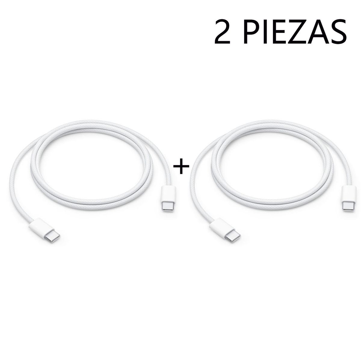 APPLE - Usb-C To Light Woven Cb 1M Apple Para iPad  iPhone 15 16PRO 2 piezas