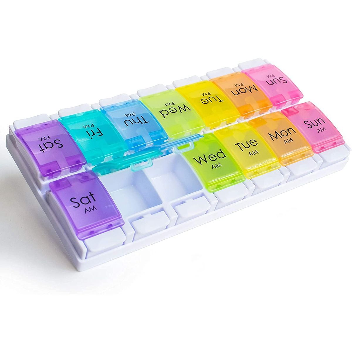 WELDMON - Organizador de PíLdoras Semanal y Diario Coloreado