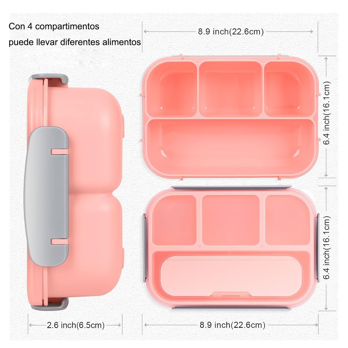 WELDMON - Fiambrera Bento Box Rosa