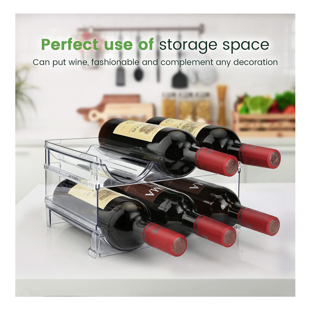 WELDMON - Organizador de botellas de agua para armario