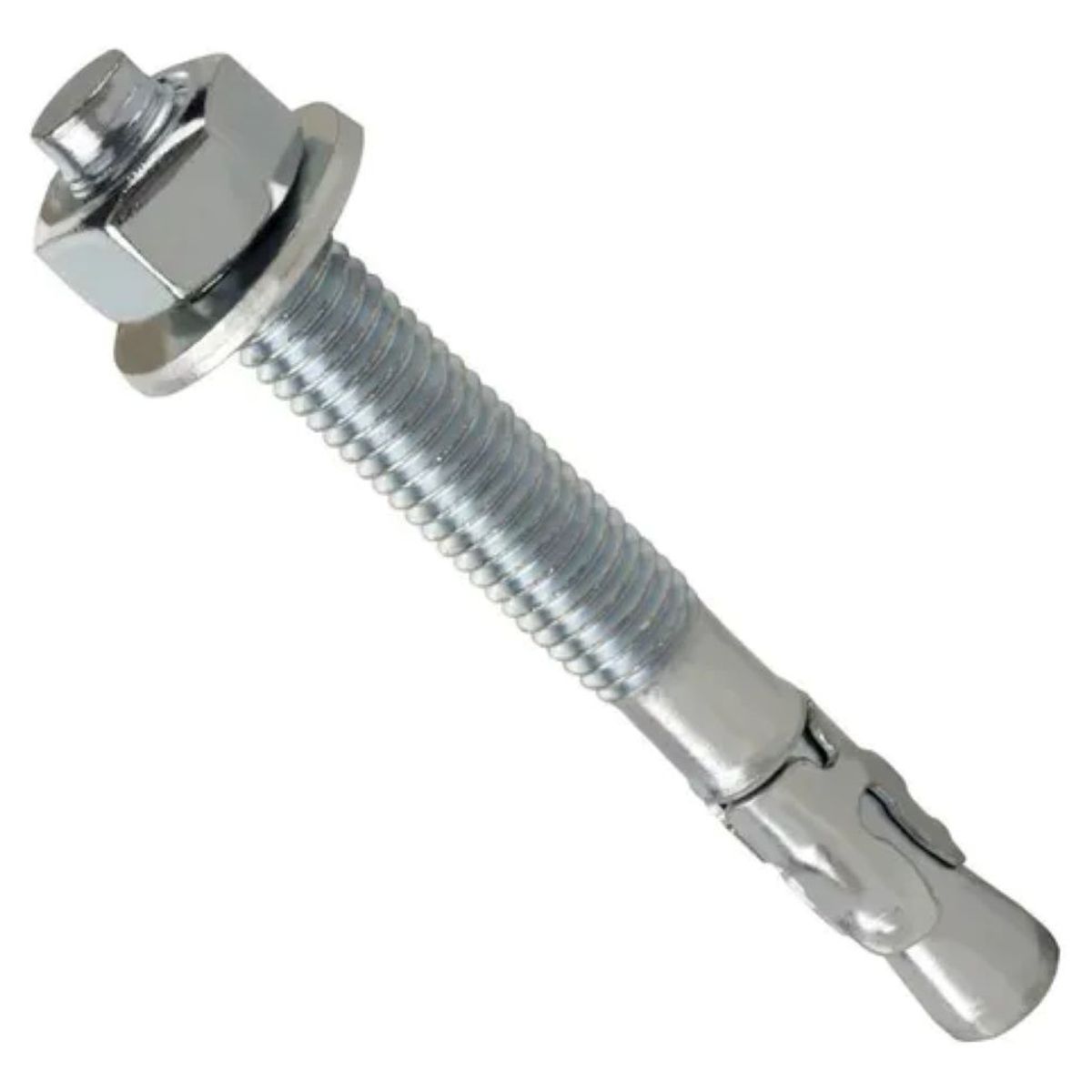 METALFER - Perno Anclaje Con Cuña 1/4 X 3 1/4 Zincado Pack De 10 Und