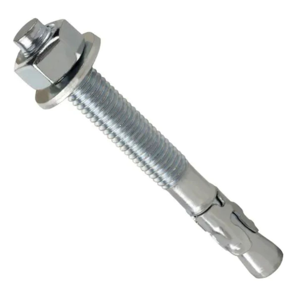 METALFER - Perno Anclaje Con Cuña 1/4 X 3 1/4 Zincado Pack De 10 Und