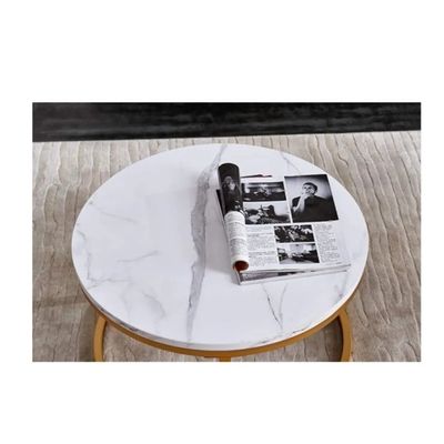 Imagen 2 del producto Mesa De Centro Doble Mesa Auxiliar Redonda Moderna Sala