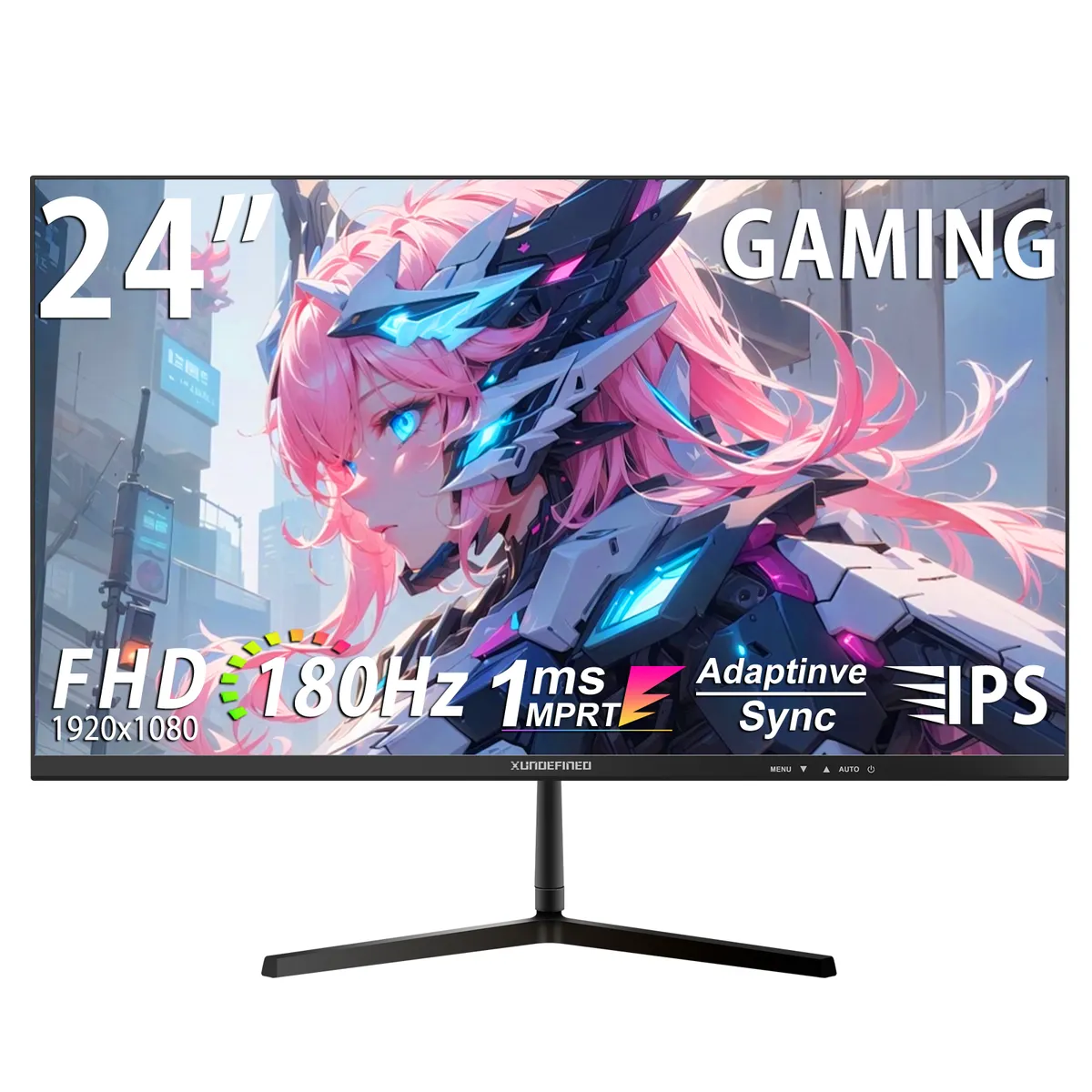 XUNDEFINED - Monitor Gamer 24 FHD 1K 180Hz 1MS FreeSync HDMI +DP-