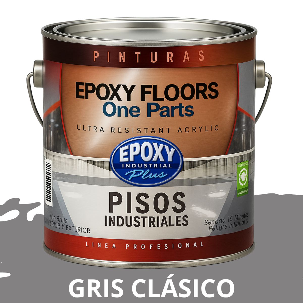 EPOXY - PINTURA ALTO TRANSITO - EPOXY FLOORS - GALÓN  GRIS CLASICOS
