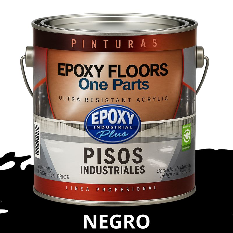 EPOXY - PINTURA ALTO TRANSITO - EPOXY FLOORS - GALÓN  NEGRO