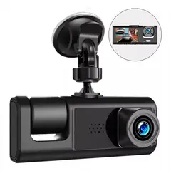 CRUSEC - Cámaras Para Autos Frontal y Tablero 2 En 1 HD 1080p