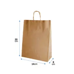 SMART BAGS - Bolsa Kraft con Asa 14X20X8