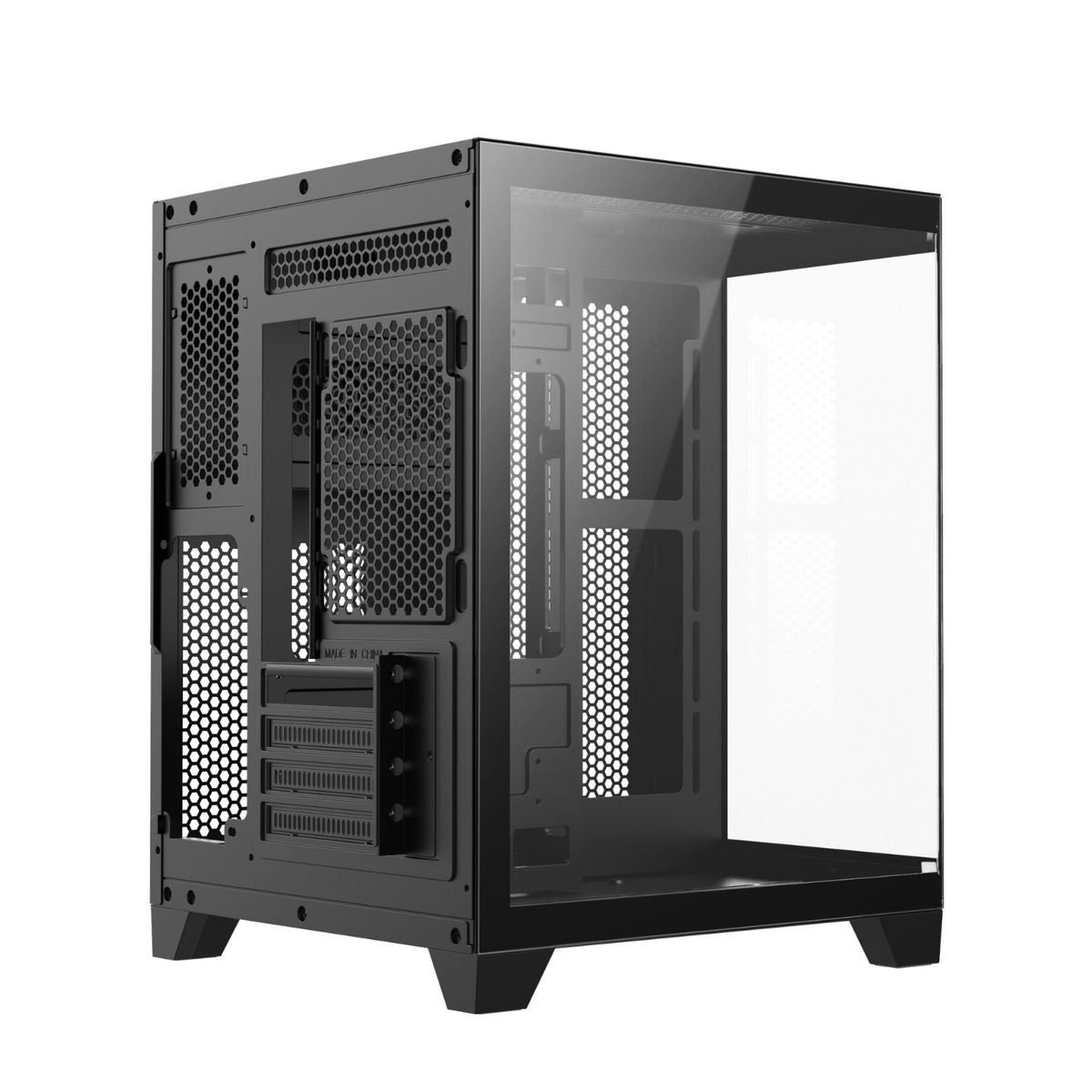 CRUSEC - Gabinete Case Gamer Micro ATX Mini ITX Vidrio Templado Prism