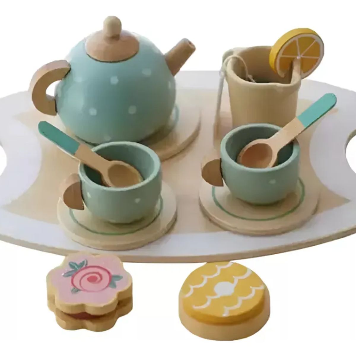 GENERICO - Juego De Té Madera Niñas Accesorios Cocina